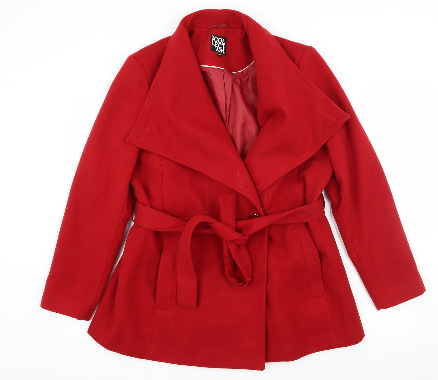 Debenhams Womens Red   Overcoat Coat Size 18