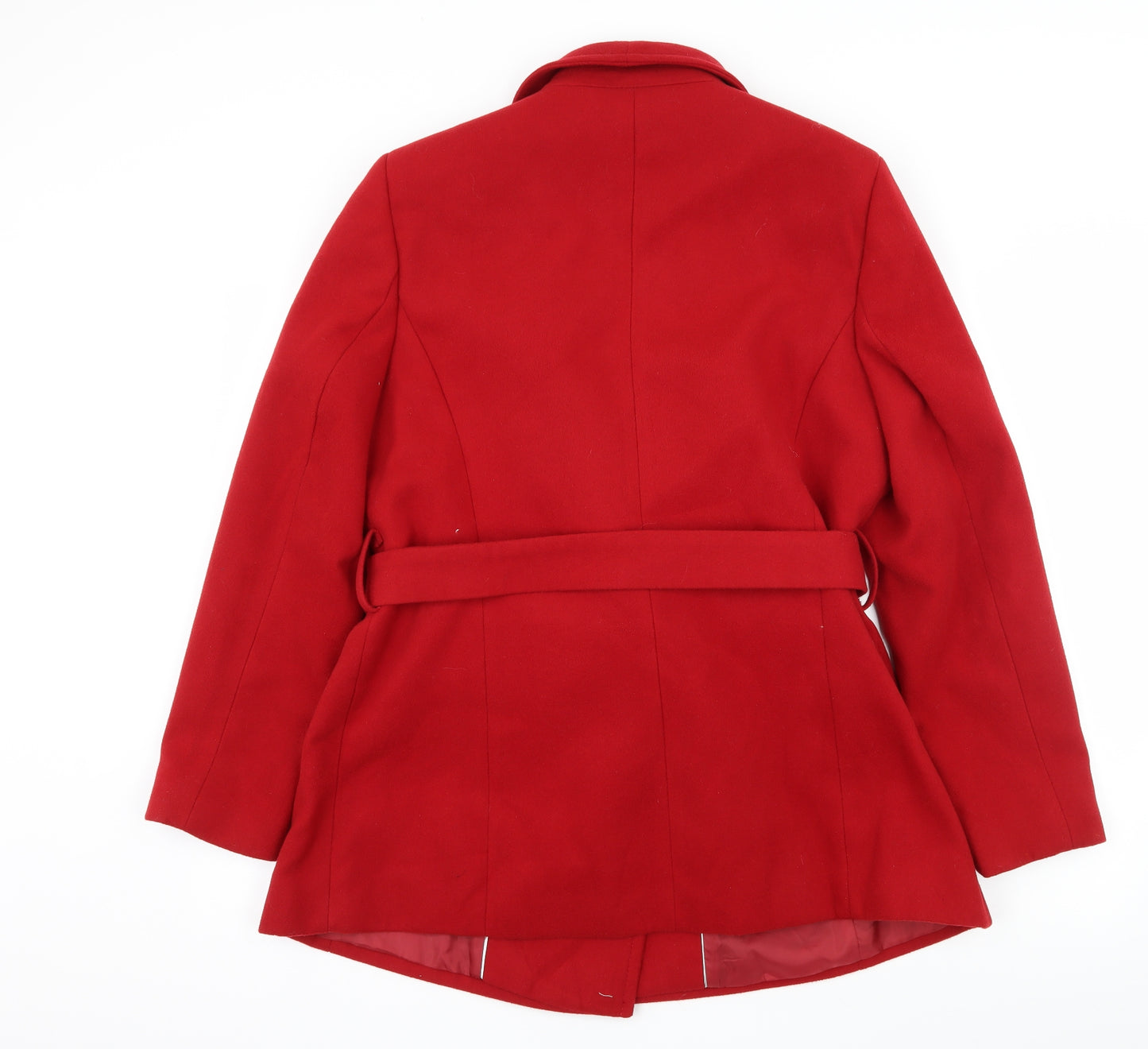 Debenhams Womens Red   Overcoat Coat Size 18