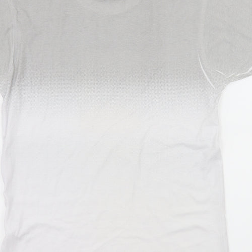 River Island Womens White Geometric Jersey Basic T-Shirt Size XS  - NY