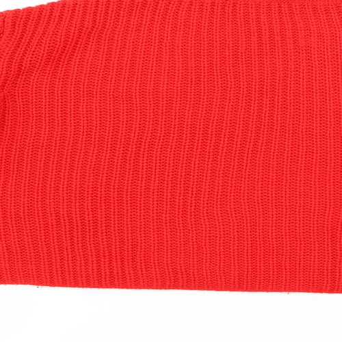 Primark Womens Red  Knit Pullover Jumper Size 6