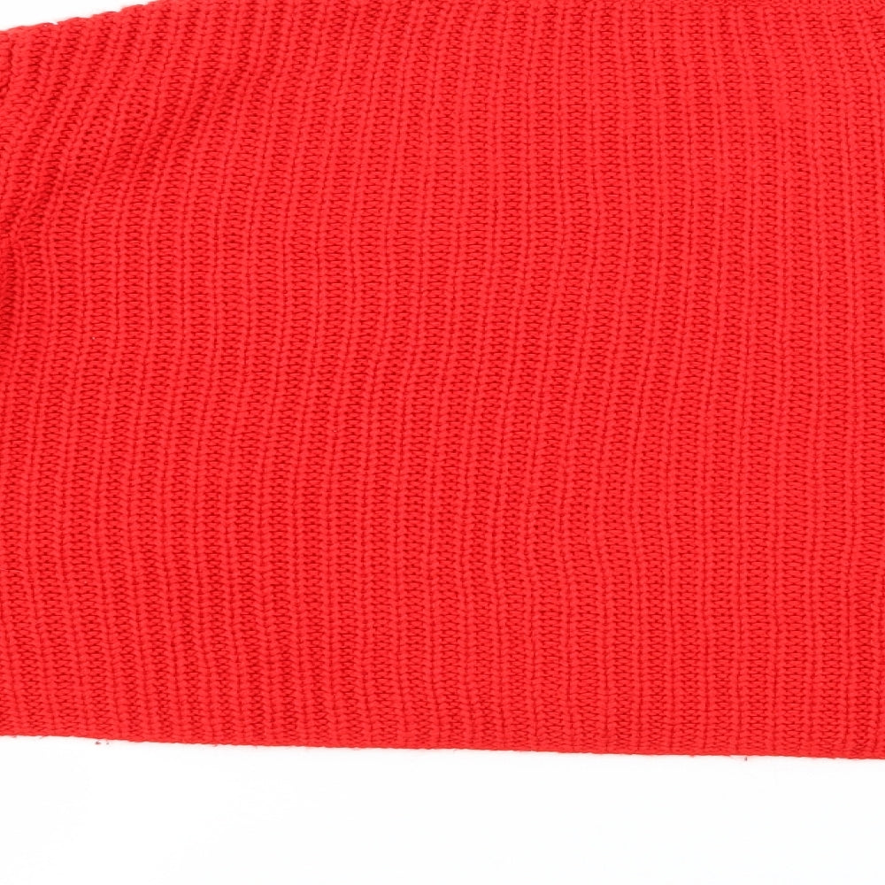 Primark Womens Red  Knit Pullover Jumper Size 6
