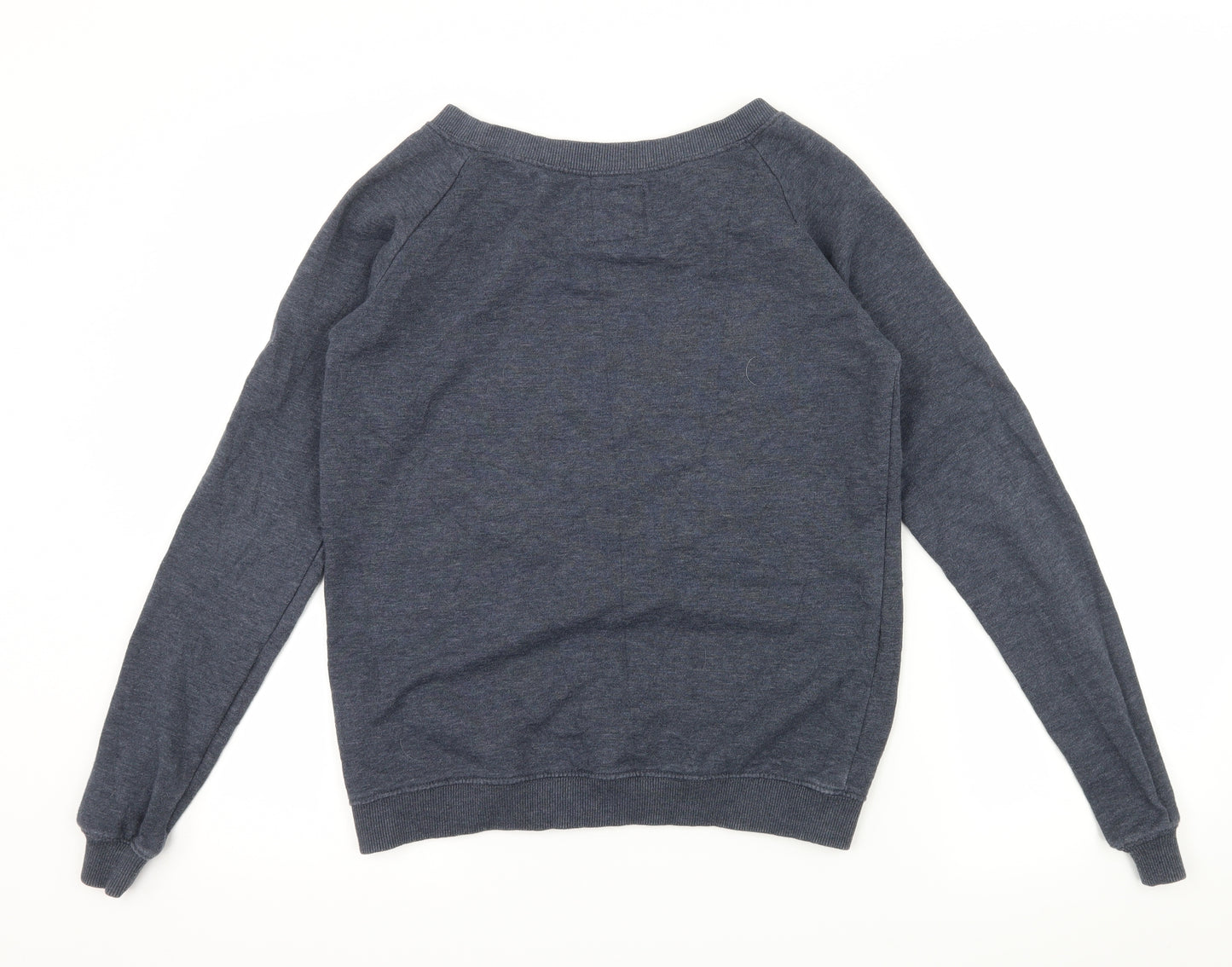 Superdry Womens Blue  Jersey Pullover Sweatshirt Size S