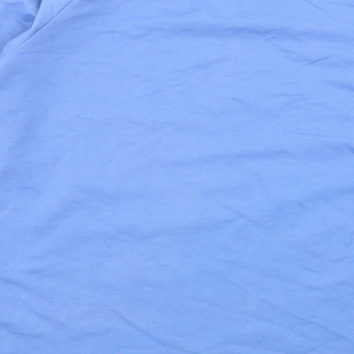 Preworn Womens Blue  Jersey Pullover Sweatshirt Size L  - Live Life