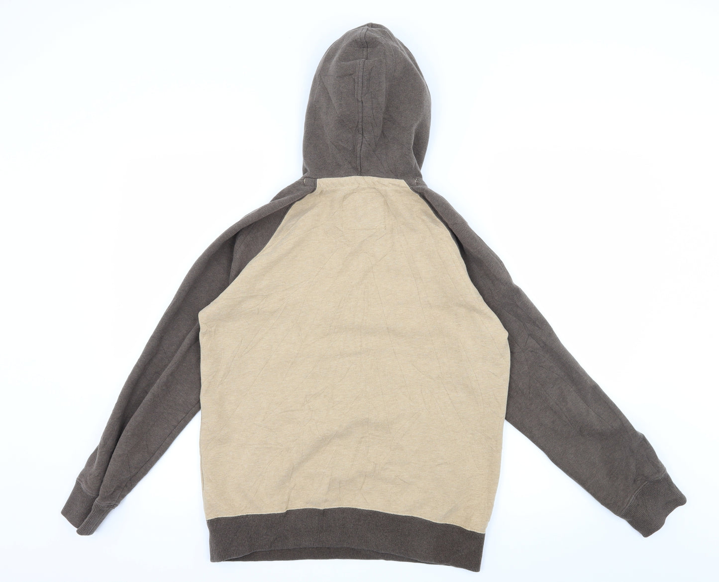 Teenie Weenie Boys Brown  Jersey Pullover Hoodie Size M  - Teddy bear