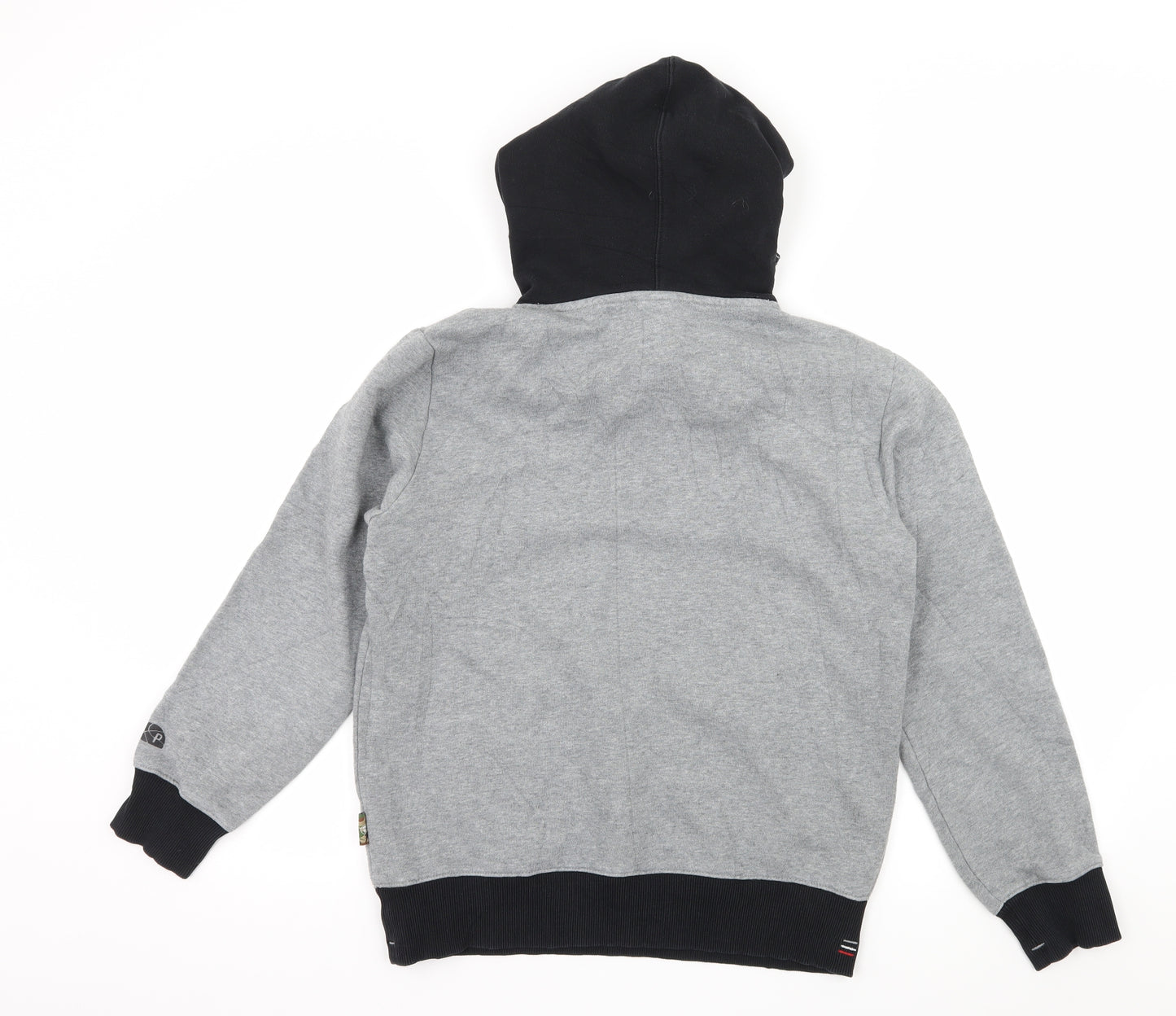 Plory Boys Grey  Jersey Pullover Hoodie Size 15 Years
