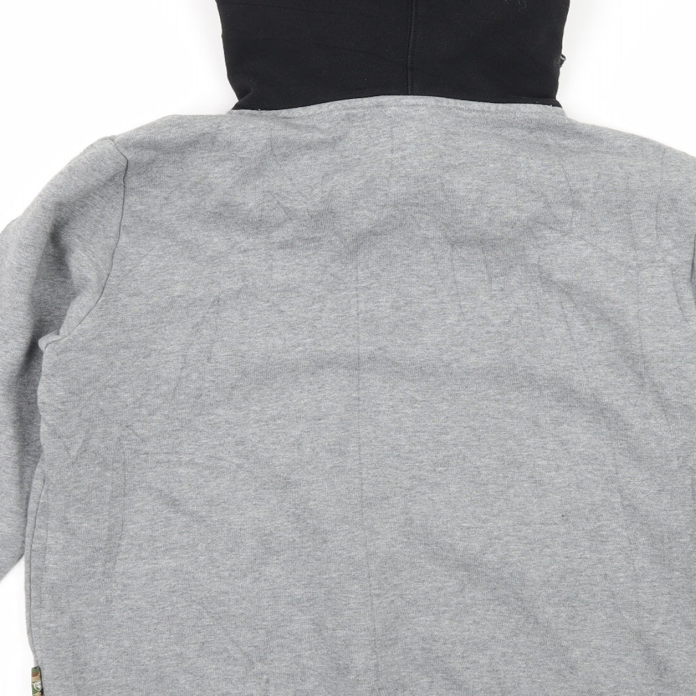 Plory Boys Grey  Jersey Pullover Hoodie Size 15 Years