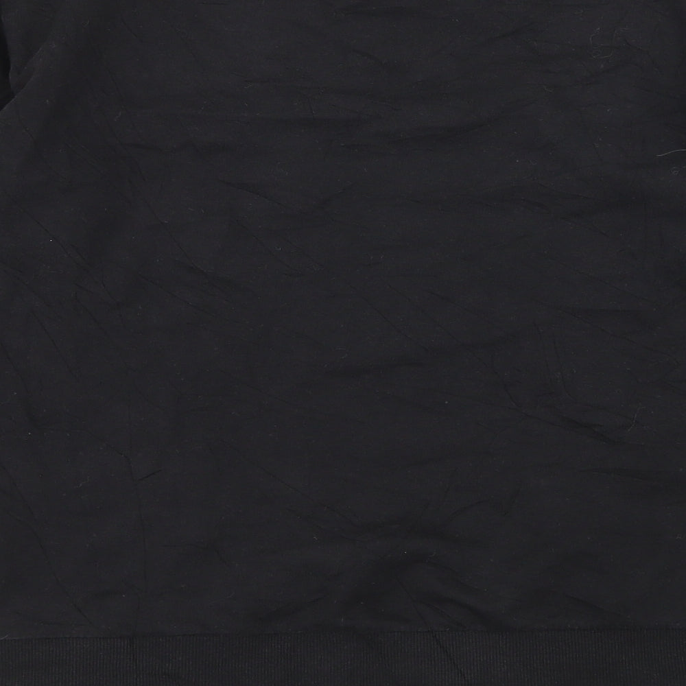 H&M Womens Black Geometric Jersey Pullover Sweatshirt Size S  - Creep