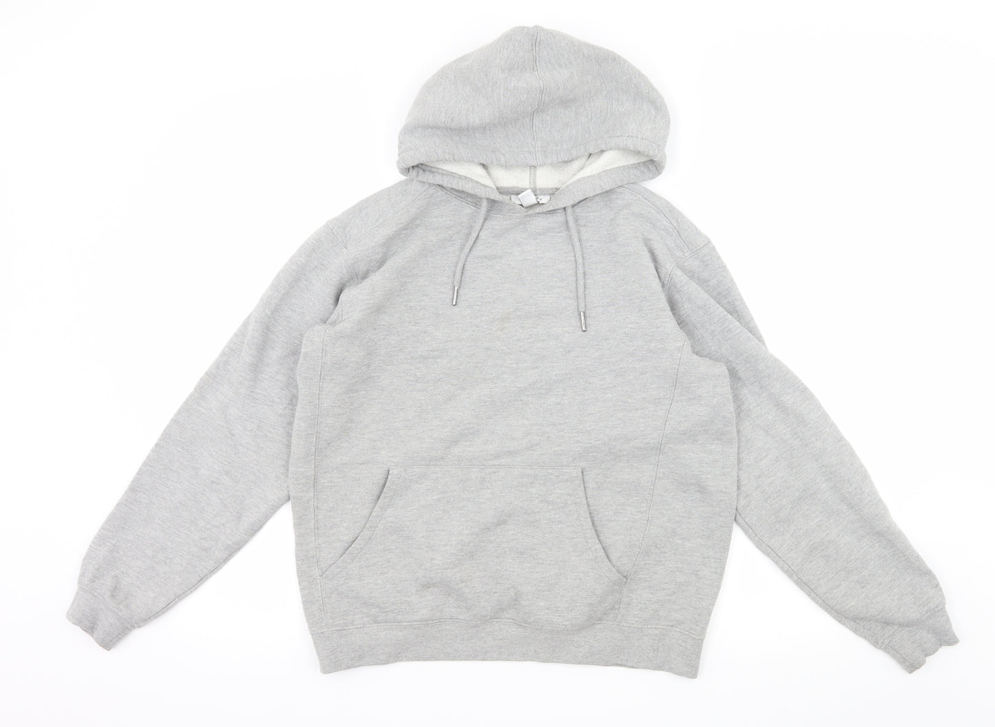 Topshop Womens Grey  Jersey Pullover Hoodie Size XS