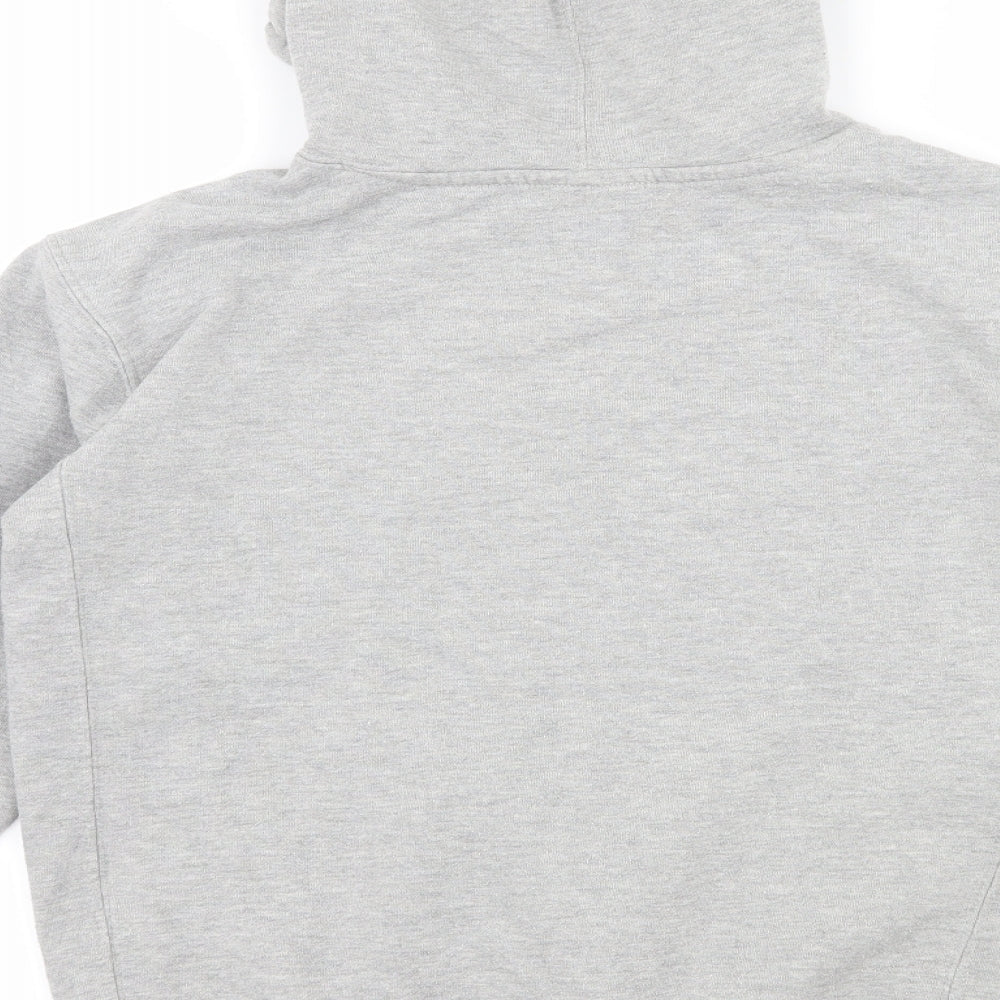 Topshop Womens Grey  Jersey Pullover Hoodie Size XS