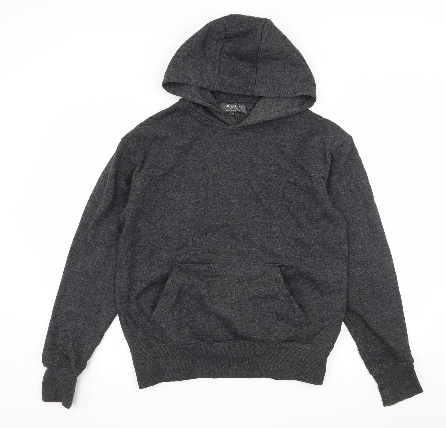 Primark Mens Grey  Jersey Pullover Hoodie Size M