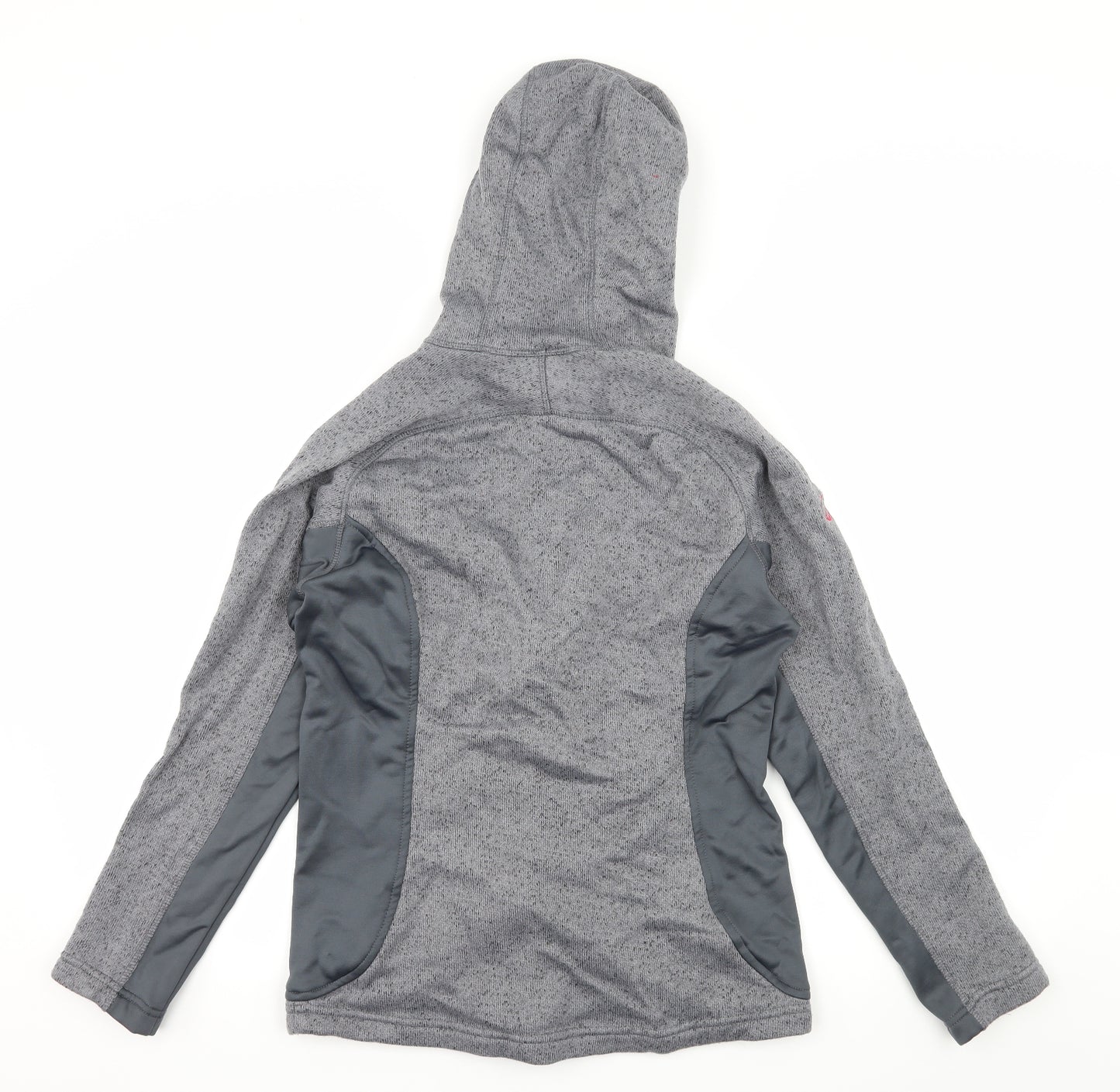 North Ridge Womens Grey  Jersey Full Zip Hoodie Size 12