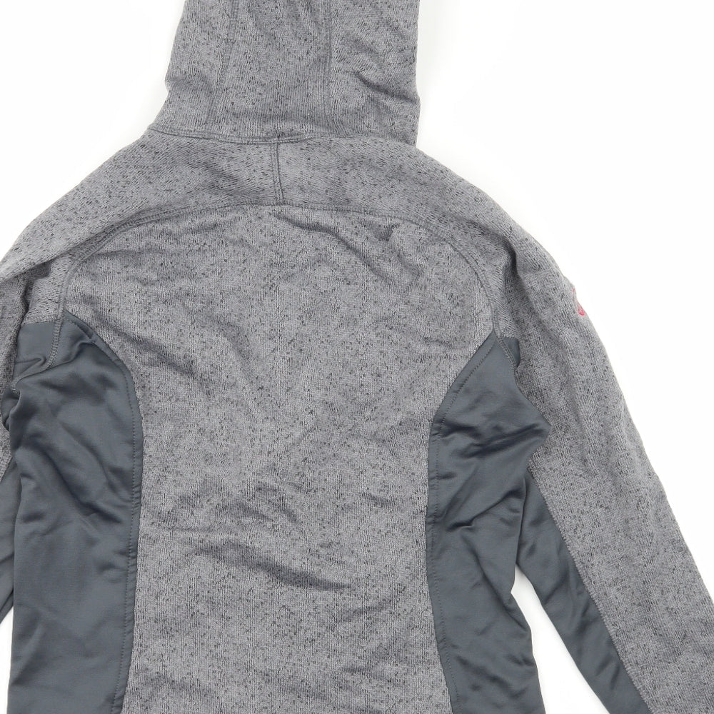 North Ridge Womens Grey  Jersey Full Zip Hoodie Size 12