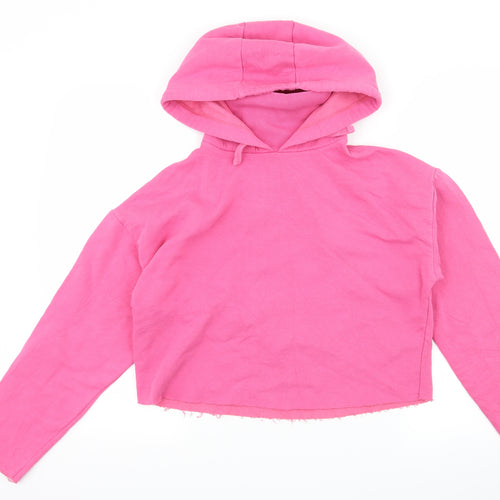 George Womens Pink  Jersey Pullover Hoodie Size S