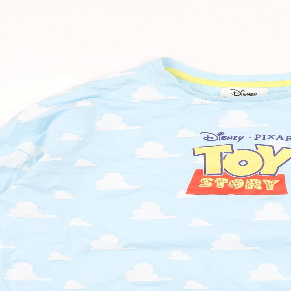 Jennyfer Womens Blue Geometric Jersey Top Pyjama Top Size S  - Toy Story