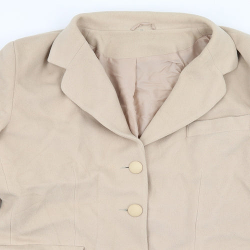 Preworn Womens Ivory   Pea Coat Coat Size 20