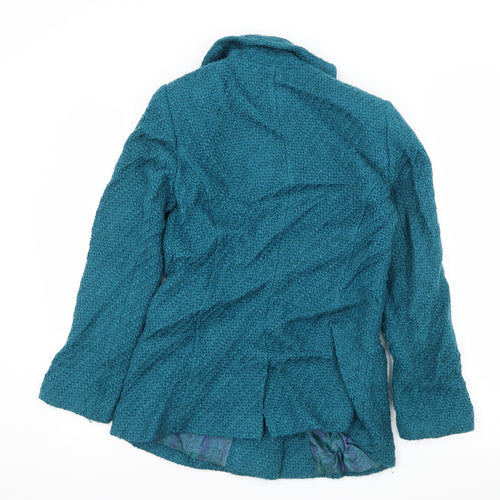 Per Una Womens Blue   Overcoat Coat Size 10