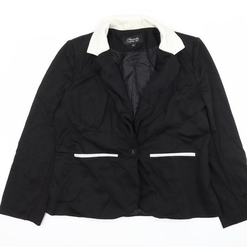 Peacocks Womens Black   Jacket Blazer Size 18