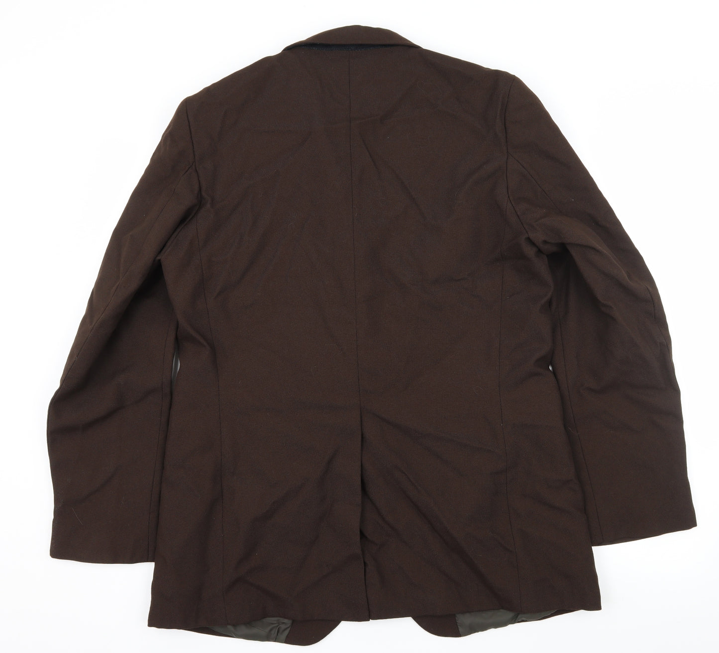 Preworn Mens Brown Striped  Jacket Suit Jacket Size L