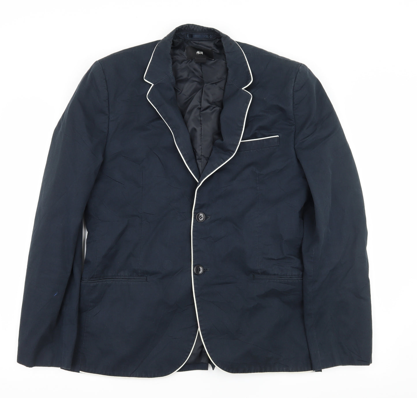 H&M Mens Blue   Jacket Blazer Size L