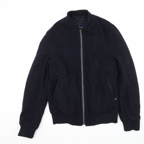 Criminal Womens Blue   Bomber Jacket Jacket Size S