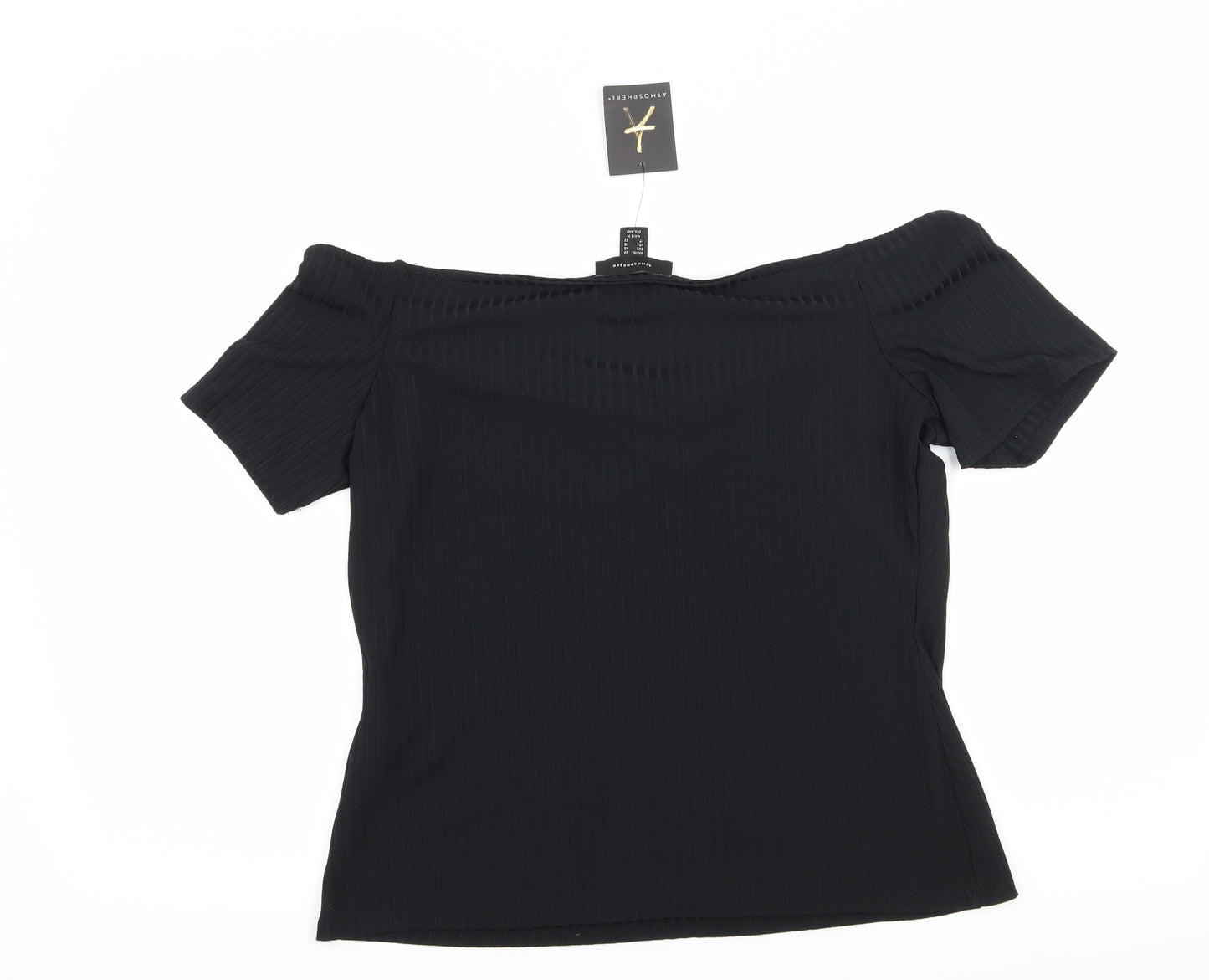 Atmosphere Womens Black  Jersey Basic T-Shirt Size 20