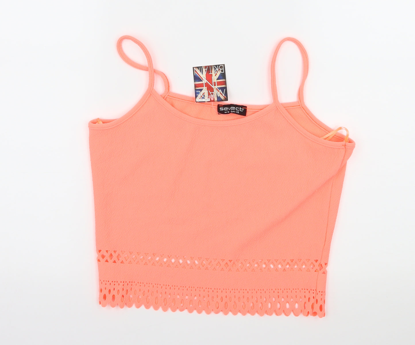 Select Womens Pink  Jersey Basic Tank Size 10