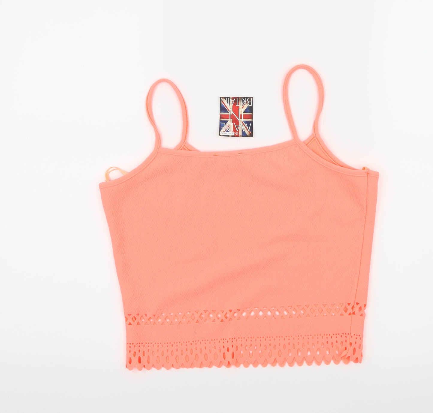 Select Womens Pink  Jersey Basic Tank Size 10