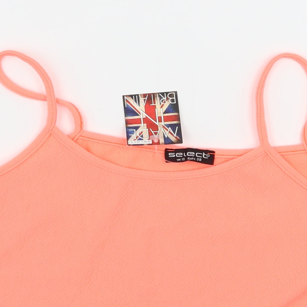 Select Womens Pink  Jersey Basic Tank Size 10