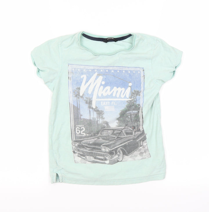 George Boys Green Basic T-Shirt Size 7-8 Years - miami