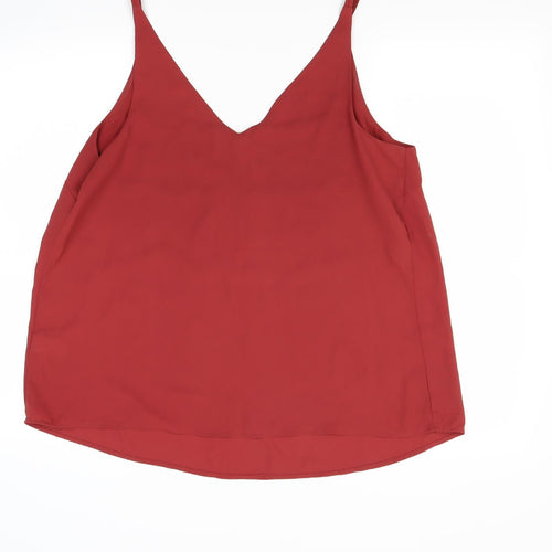 Papaya Womens Brown   Basic Blouse Size 16