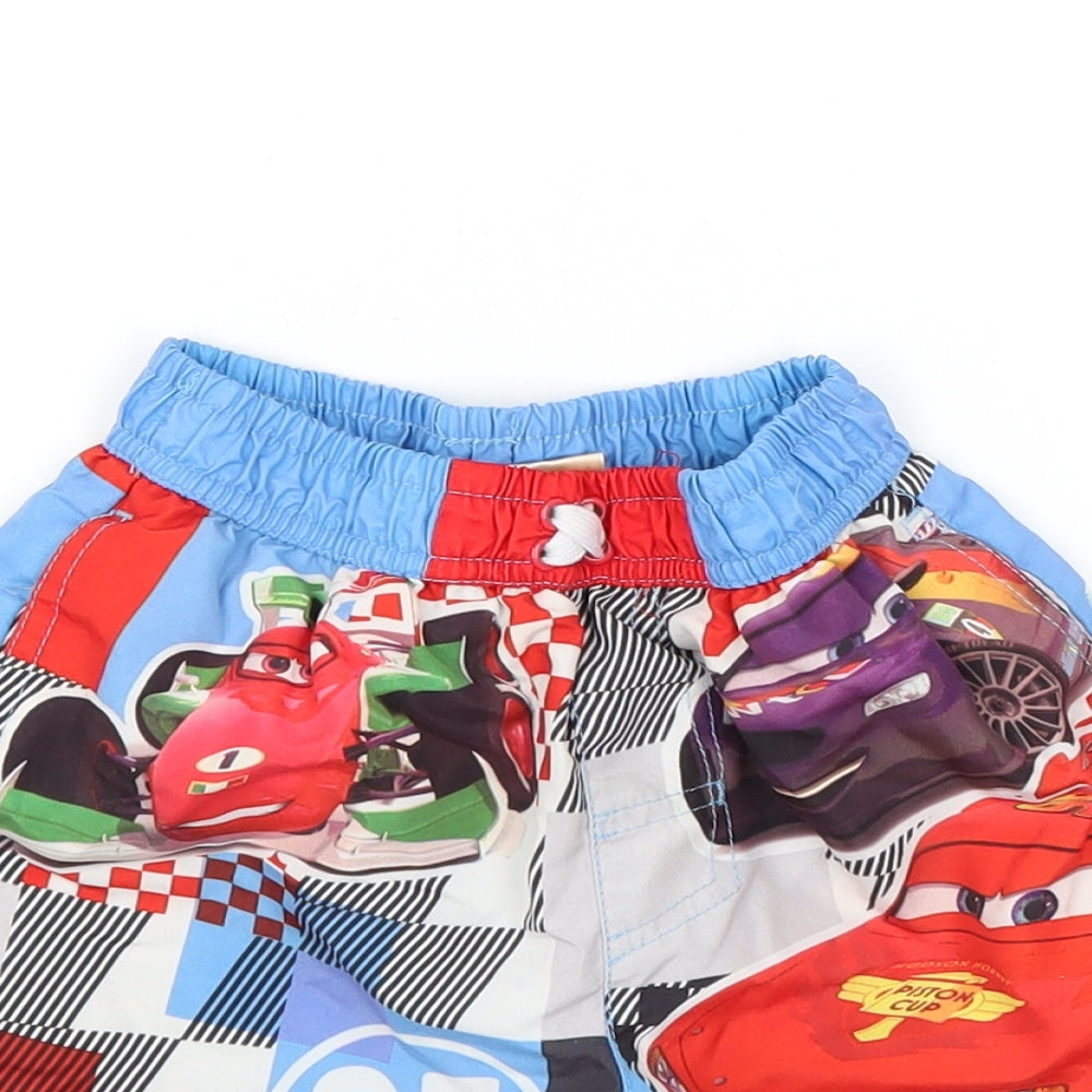 Disney Boys Blue   Bermuda Shorts Size 4 Years - Cars Lightening Mcqueen