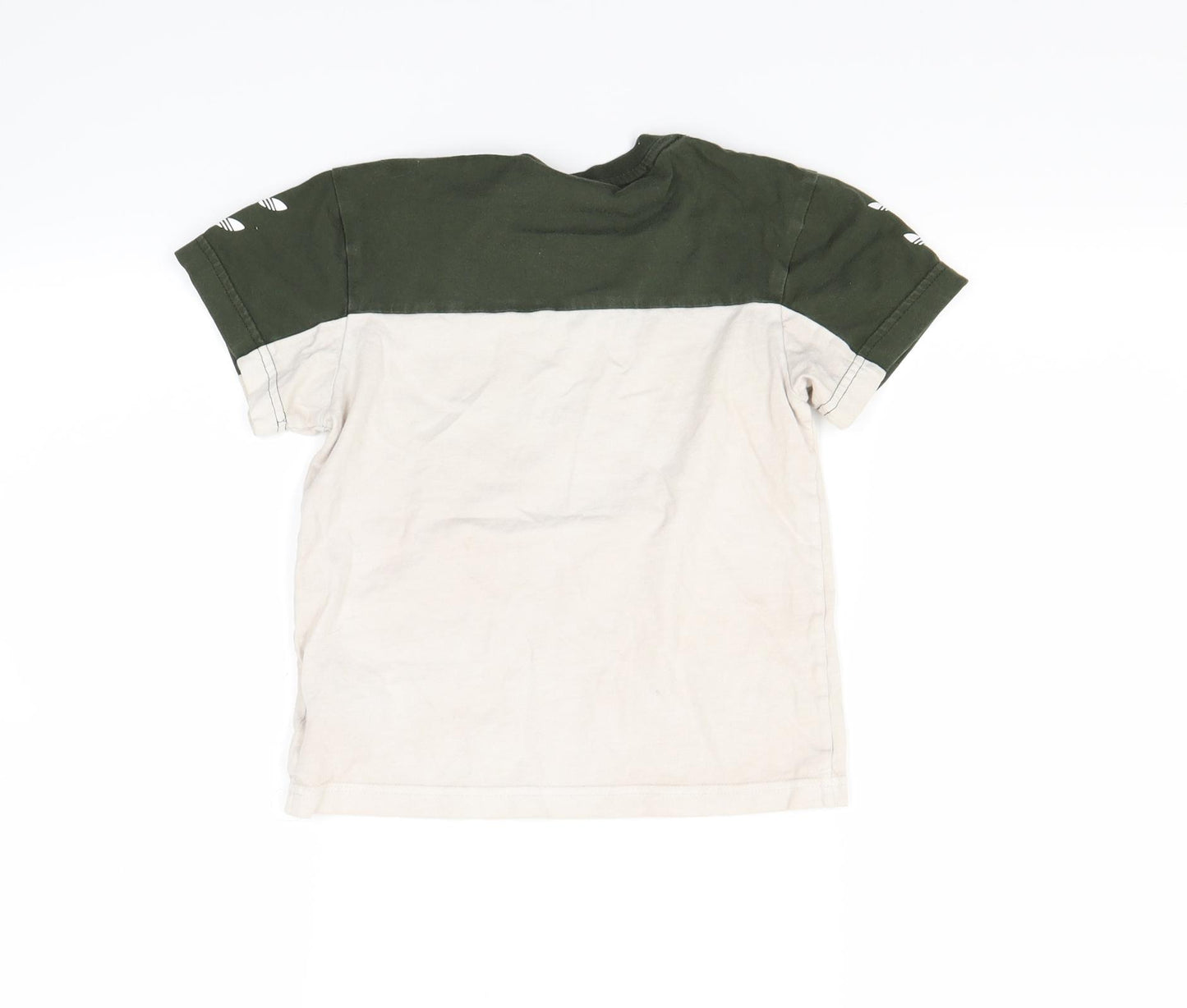 adidas Boys Green   Basic T-Shirt Size 5 Years