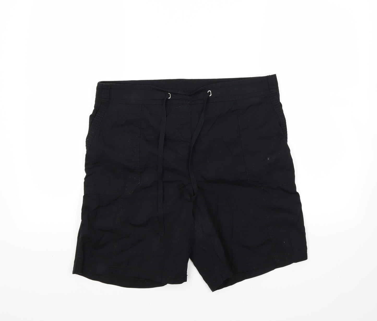 Bonmarché Womens Black   Chino Shorts Size 14