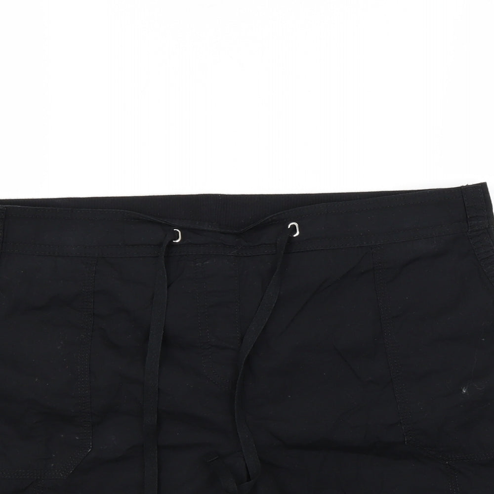 Bonmarché Womens Black   Chino Shorts Size 14