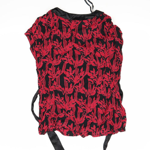 Monsoon Womens Red Floral  Basic Blouse Size 18