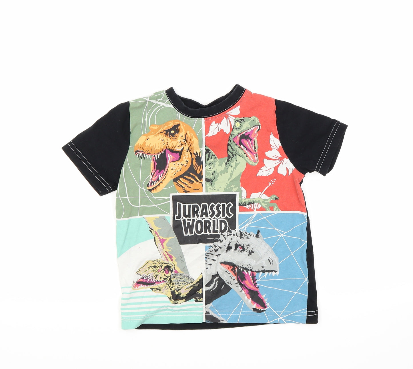 Preworn Boys Black   Basic T-Shirt Size 3-4 Years