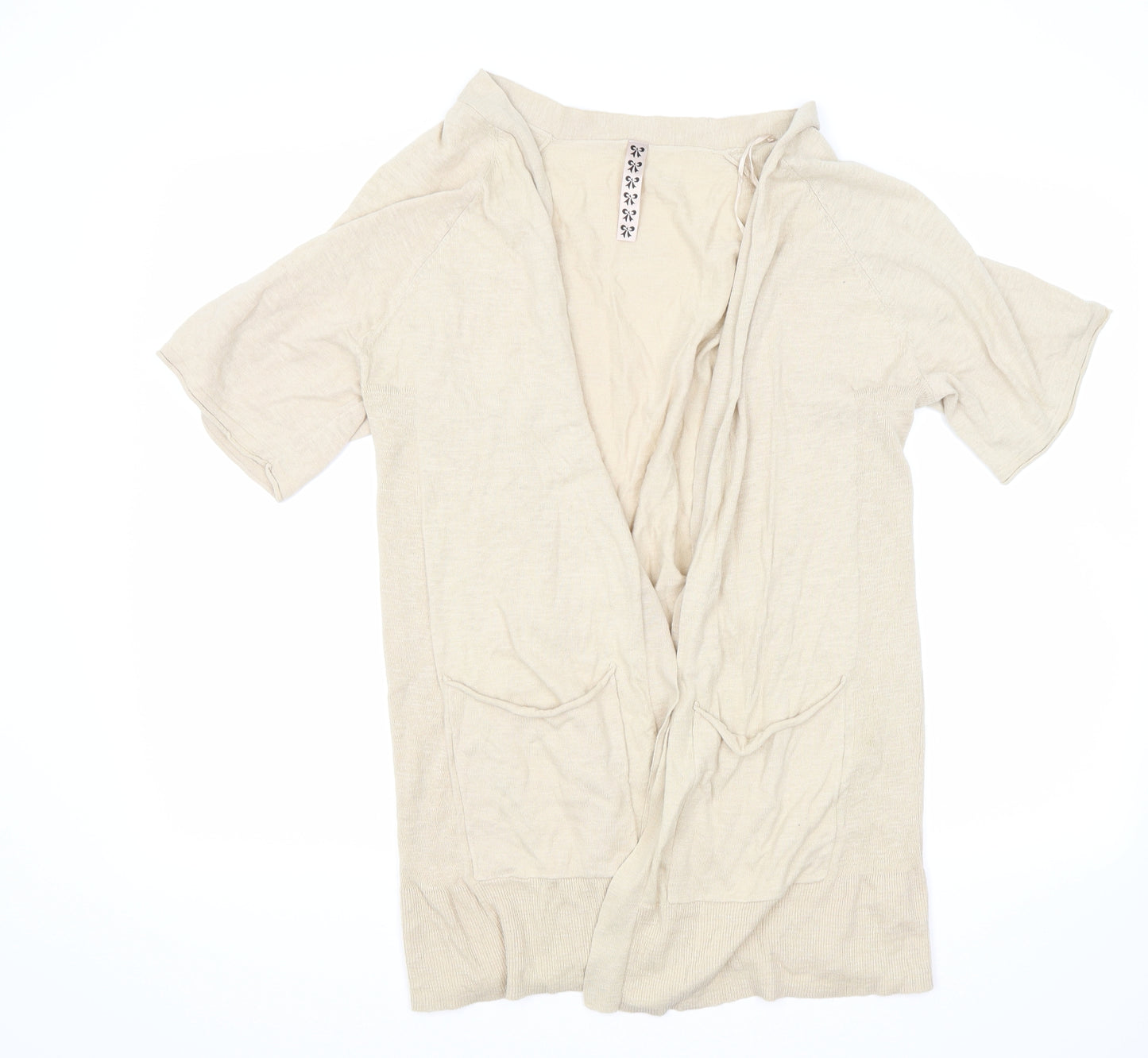 Preworn Womens Beige   Cardigan Jumper Size 20