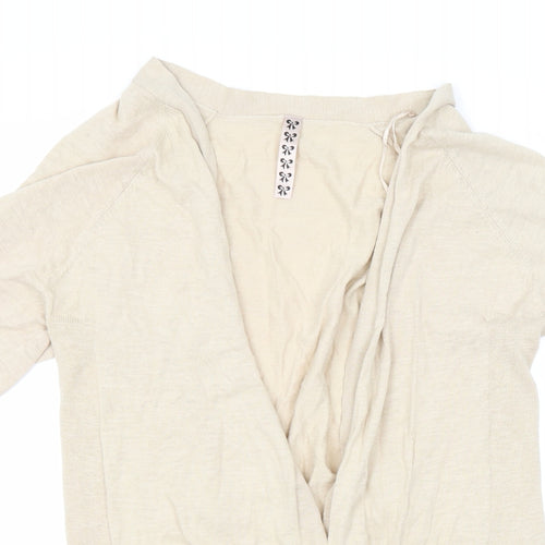 Preworn Womens Beige   Cardigan Jumper Size 20
