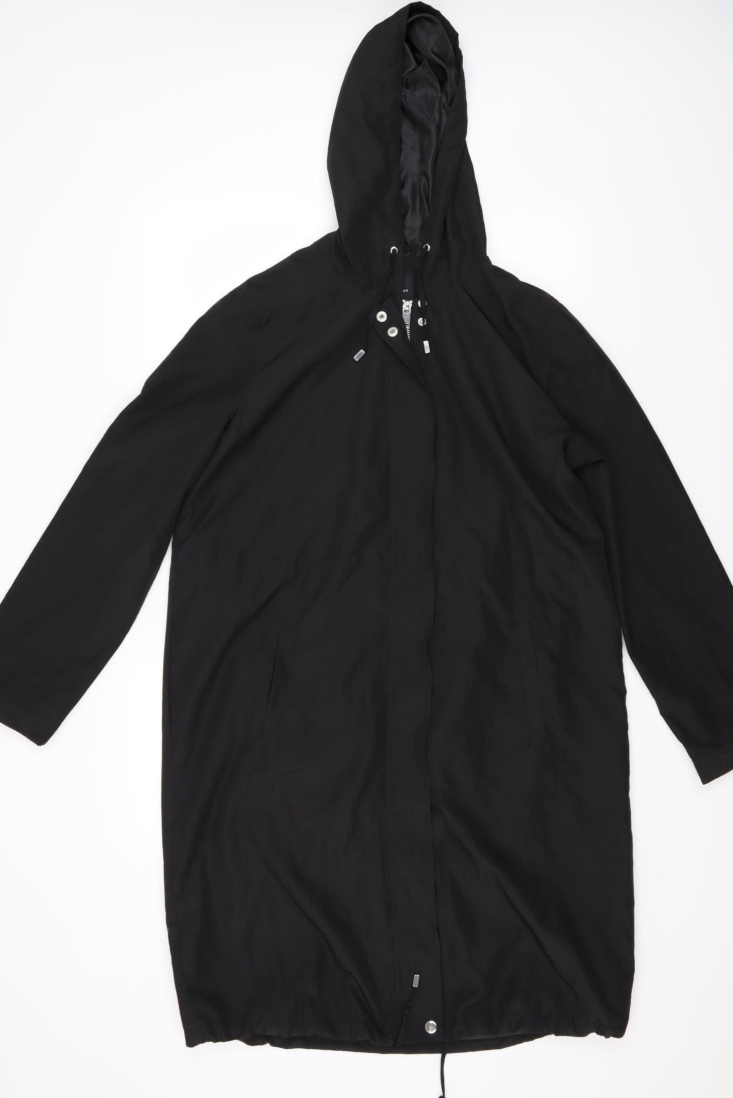 newlook Womens Black   Overcoat Coat Size 16