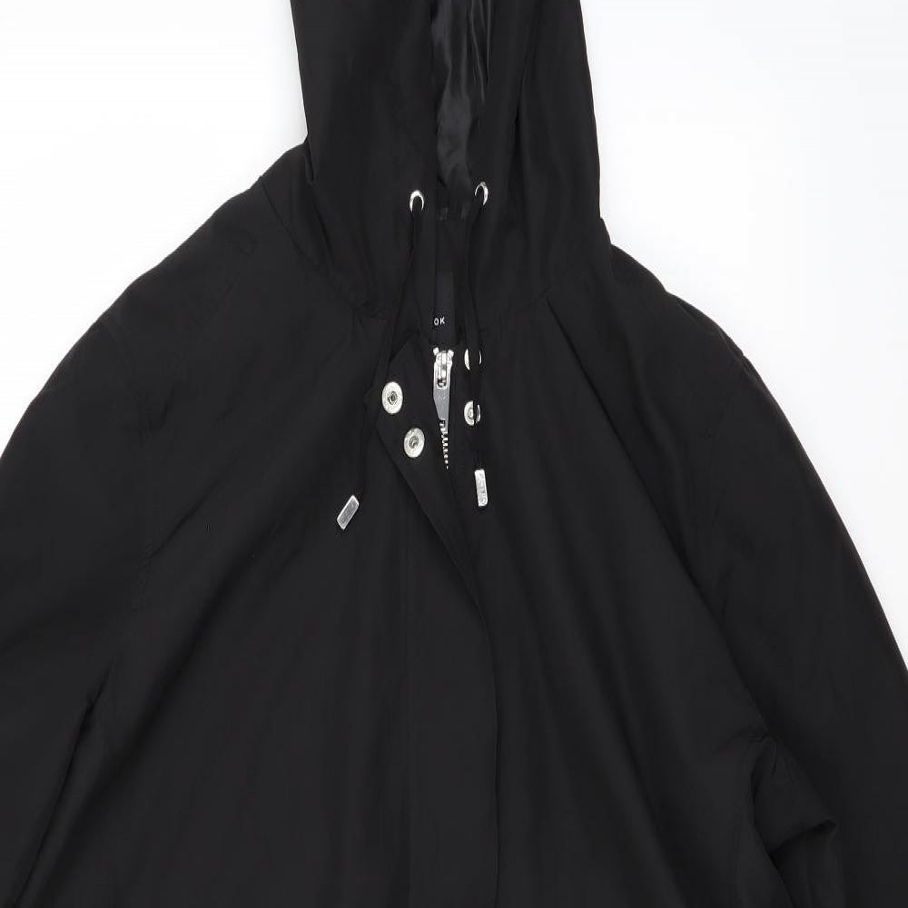 newlook Womens Black   Overcoat Coat Size 16