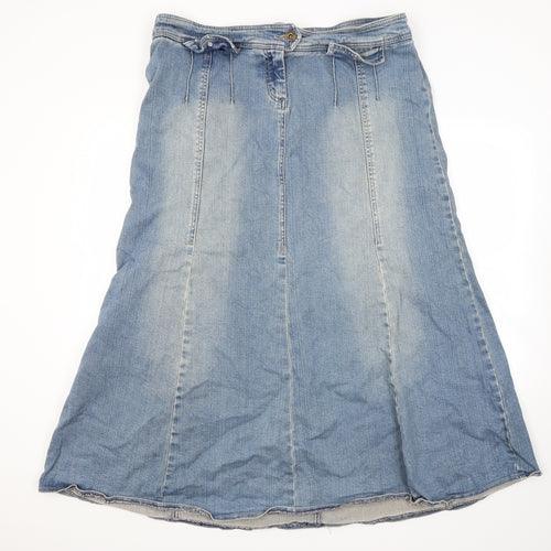 chapter Womens Blue  Denim A-Line Skirt Size 20