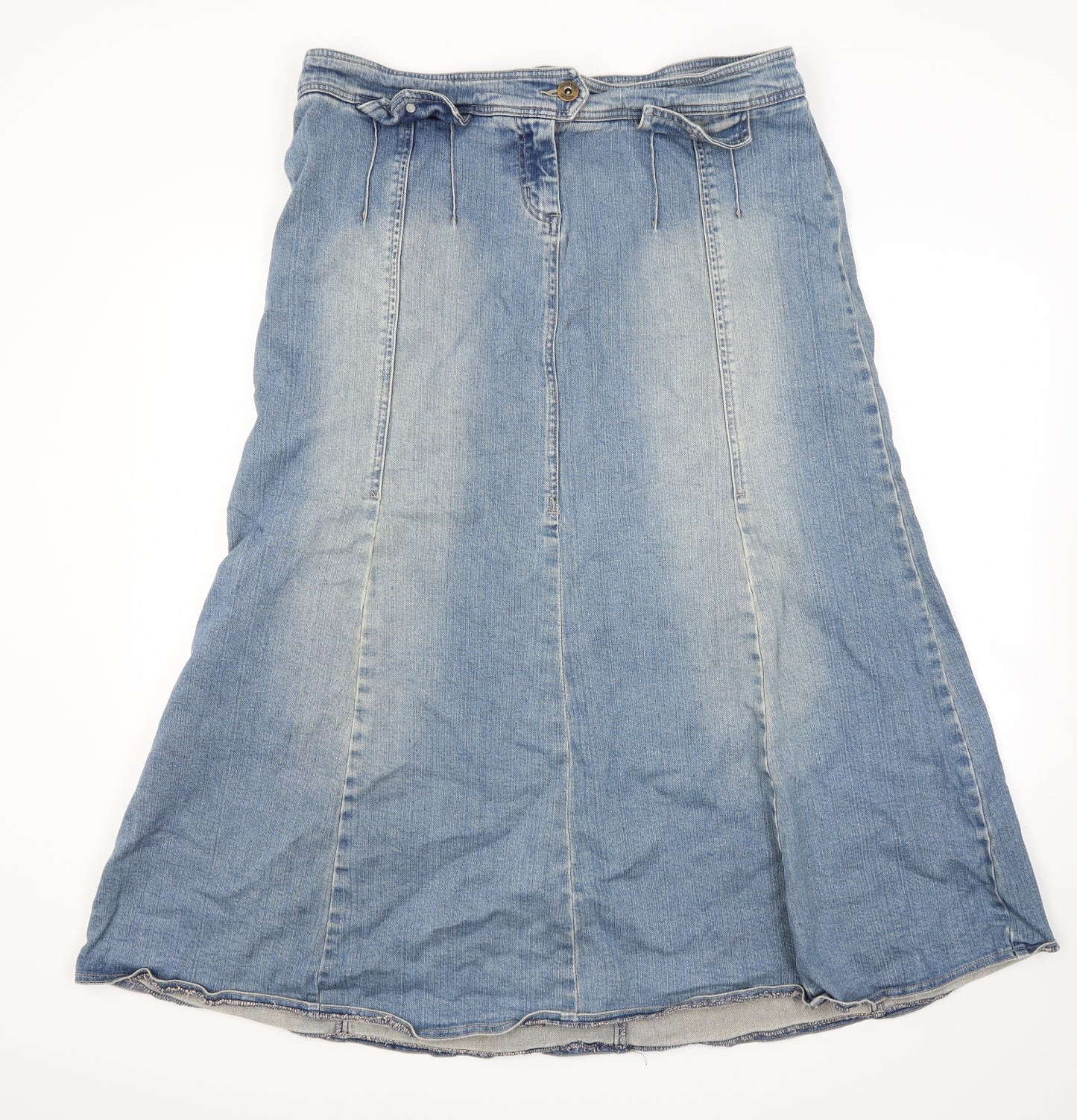 chapter Womens Blue  Denim A-Line Skirt Size 20