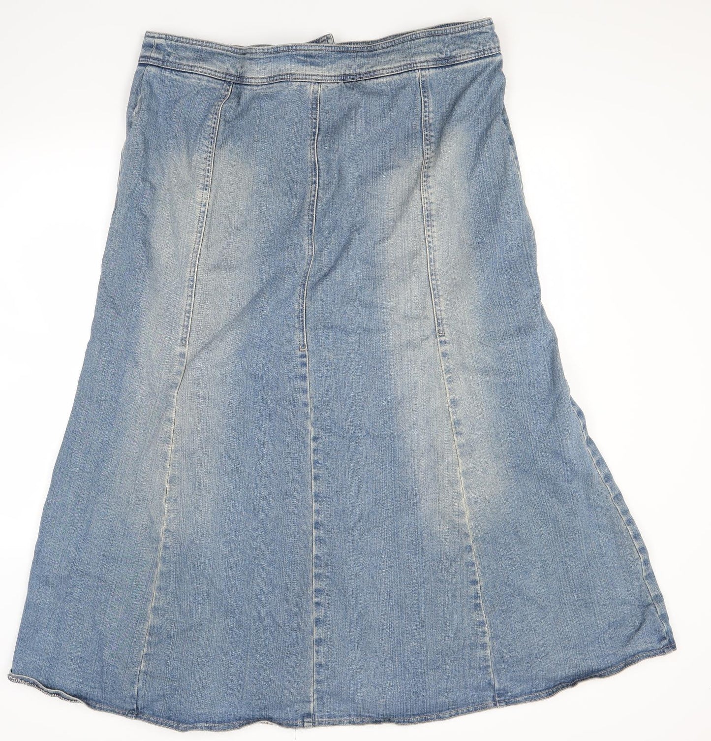 chapter Womens Blue  Denim A-Line Skirt Size 20