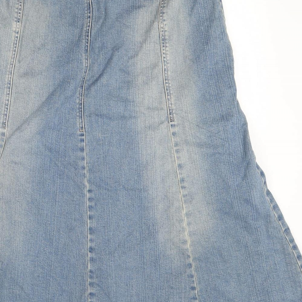 chapter Womens Blue  Denim A-Line Skirt Size 20