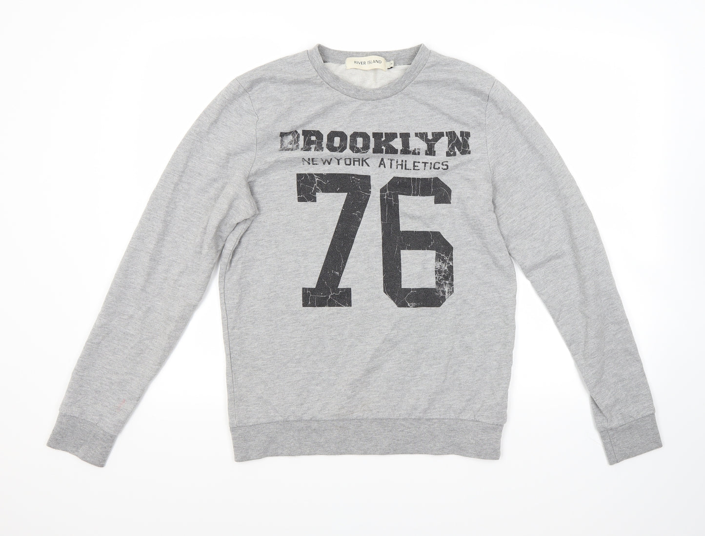 River Island Mens Grey   Pullover Sweatshirt Size S  - Brooklyn