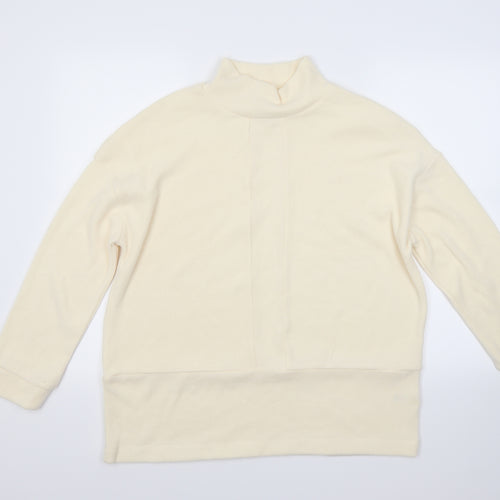 TU Womens Ivory  Fleece Pullover Jumper Size 12