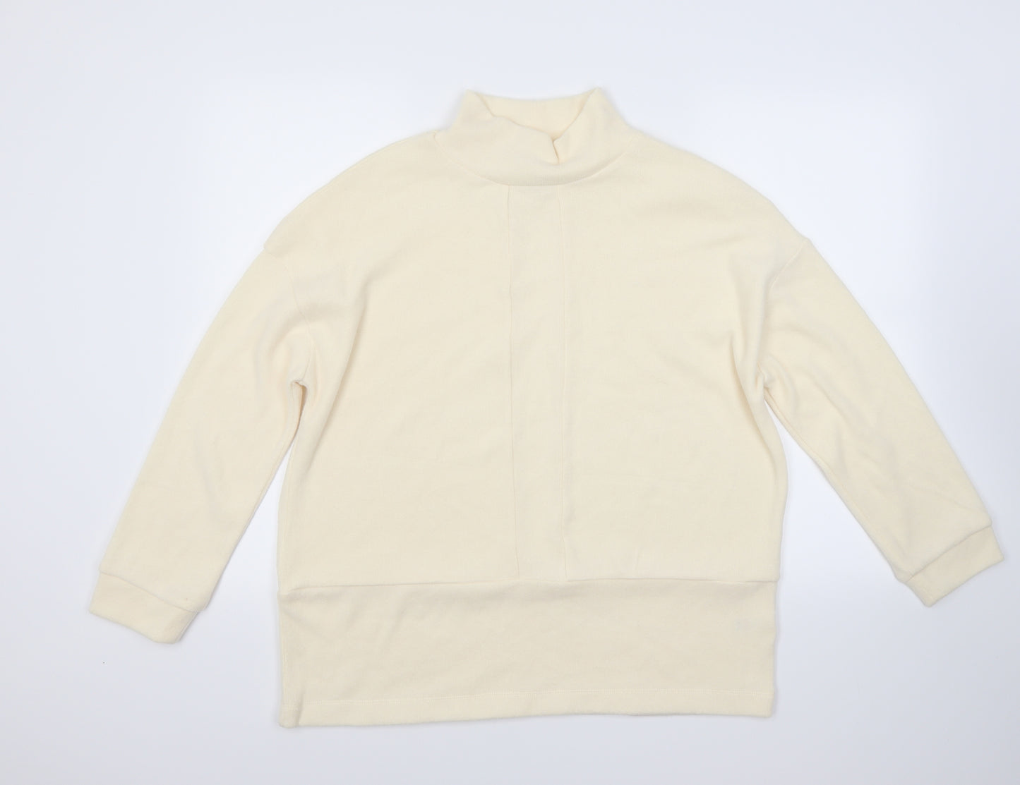 TU Womens Ivory  Fleece Pullover Jumper Size 12