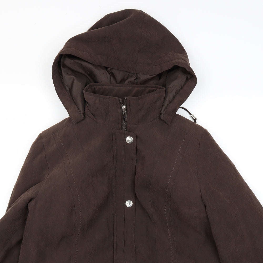 BM Womens Brown   Overcoat Coat Size S