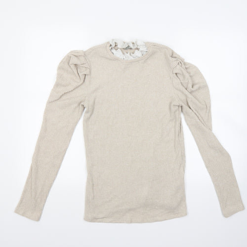 George Womens Beige   Pullover Jumper Size M