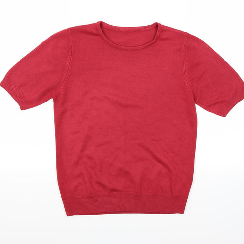 Marks and Spencer Womens Red   Pullover Jumper Size 8
